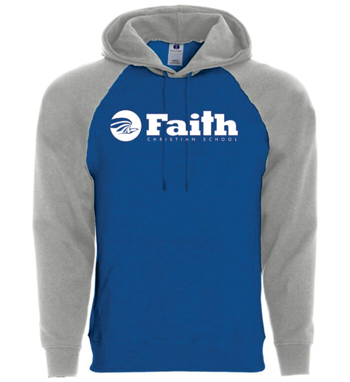 Faith Christian Raglan 50/50 Hoodie Kaleels