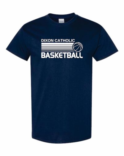 Dixon Catholic Basketball Logo T-Shirt