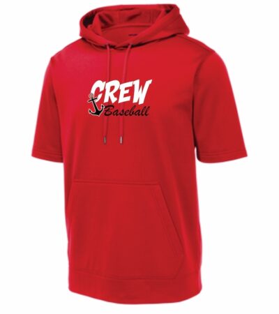 Crew Baseball Sport Tek Short Sleeve Hoodie