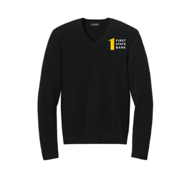 First State Bank Mens V-Neck Sweater - Image 4