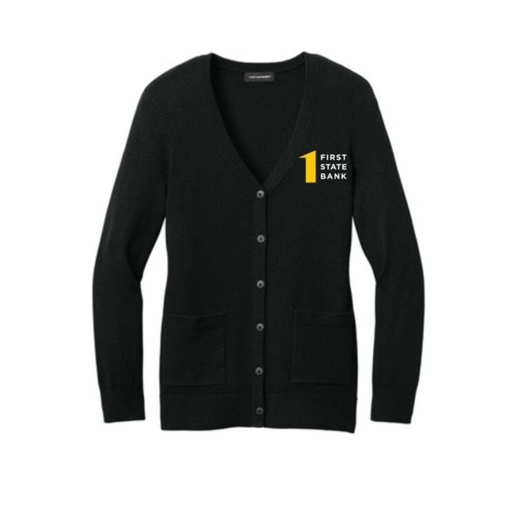 First State Bank Women's Easy Care Button-Up Cardigan Sweater - Image 3