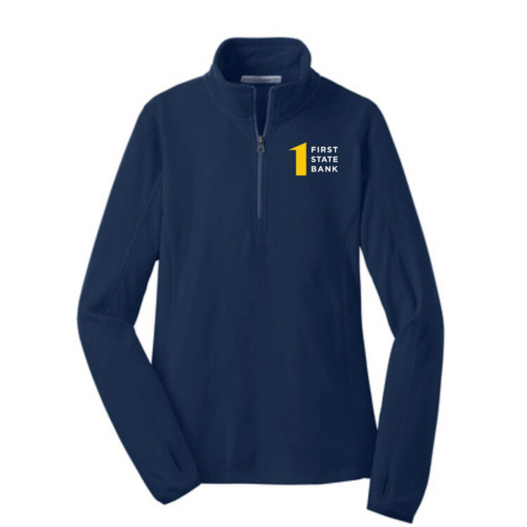 First State Bank Ladies Microfleece 1/2 Zip - Image 2