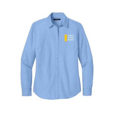 First State Bank Ladies Long Sleeve Nailhead Shirt