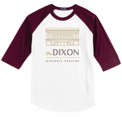 Dixon Historic Theatre Baseball T-Shirt