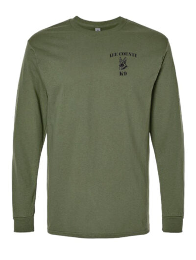 Lee County K9 No One Fights Alone Gildan Long Sleeve