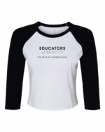 Educators of Beauty Cropped Baseball Tee