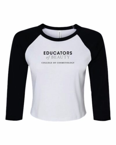 Educators of Beauty Cropped Baseball Tee