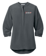 Ag View Port Authority Women’s Three Quarter-Sleeve Textured Crepe Tunic