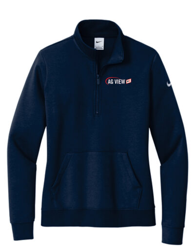 Ag View Nike Club Fleece Swoosh Quarter Zip