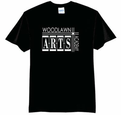 Woodlawn Arts Academy Block Logo T-Shirt