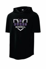 Dixon Baseball Ball Logo Short Sleeve Hoodie