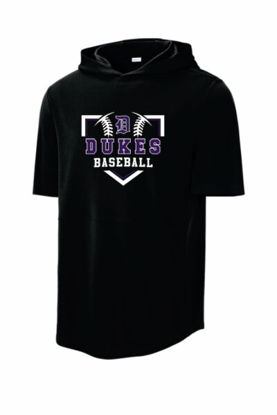 Dixon Baseball Ball Logo Short Sleeve Hoodie