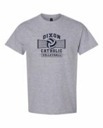 Dixon Catholic Volleyball Net T-Shirt
