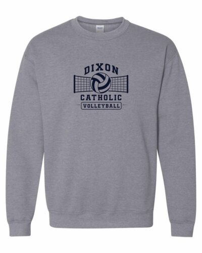 Dixon Catholic Volleyball Net Crewneck