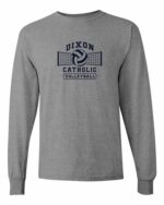 Dixon Catholic Volleyball Net Long Sleeve T-Shirt