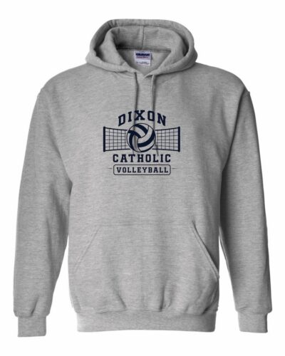 Dixon Catholic Volleyball Net Hoodie