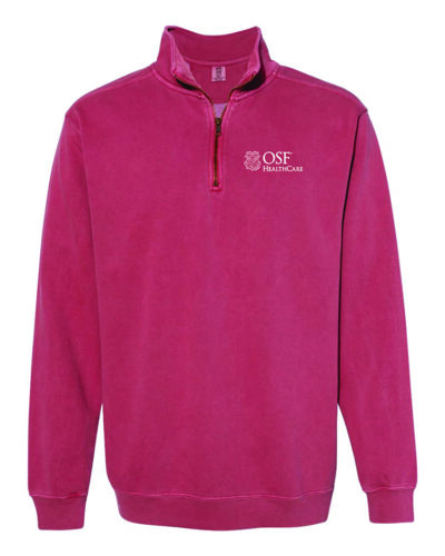 OSF Comfort Colors Quarter-Zip 1580 Crimson