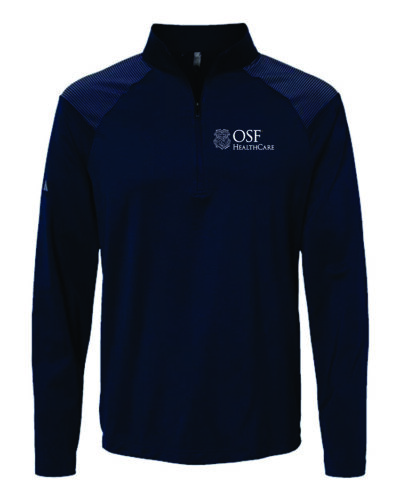 OSF Adidas Men's A520 Navy quarter-zip pullover